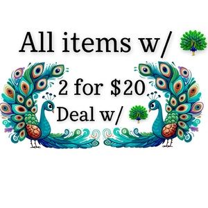 🦚 Sale 2 for $20 🦚 deal with 🦚 in title 🦚